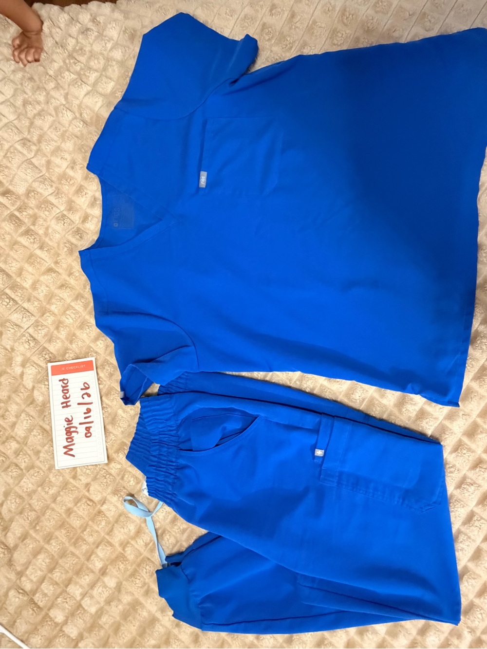 Figs Women's Scrub Set in Royal Blue